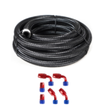 10/16/20FT 10AN CPE Fuel line Hose Braided Nylon Stainless Steel Oil Gas - Image 43