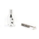 GSTP Car Silver Tone Gear Shift Knob Adapter Fit for Non Threaded Shifter - Image 12