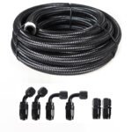 10/16/20FT 6AN CPE Fuel line Hose Braided Nylon Stainless Steel Oil Gas - Image 46