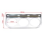 ⁦Mechanical 2'' 52mm Chrome Triple Gauge Set Water Temp Oil Pressure AMP Meter⁩ - الصورة ⁦5⁩