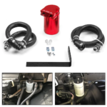 ⁦Aluminum Oil Catch Can Kit Oil Separator Reservoir Tank for Ford F150 2.7EB 3.5EB 5.0 Passenger Side 2011-2019⁩ - الصورة ⁦3⁩