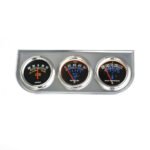 ⁦Mechanical 2'' 52mm Chrome Triple Gauge Set Water Temp Oil Pressure AMP Meter⁩ - الصورة ⁦8⁩