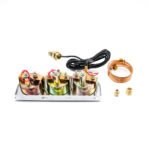 ⁦Mechanical 2'' 52mm Chrome Triple Gauge Set Water Temp Oil Pressure AMP Meter⁩ - الصورة ⁦11⁩