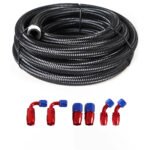 10/16/20FT 6AN CPE Fuel line Hose Braided Nylon Stainless Steel Oil Gas - Image 41