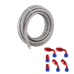 10/16/20FT 10AN CPE Fuel line Hose Braided Nylon Stainless Steel Oil Gas - Image 19