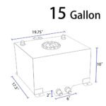 ⁦GSTP 15 Gallon Aluminum Street/Drift/Strip/Racing Fuel Cell Gas Tank+ Level Sender⁩ - الصورة ⁦3⁩