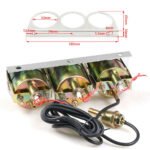 2'' 52mm Mechanical Chrome Triple Gauge Set Water Temp Oil Pressure Volt Meter - Image 3