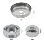 GSTP 5 & 6 Hole Steering Wheel Polished Hub Adapter for Flaming River,Ididit,GM,Chevy - Image 3