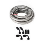 10/16/20FT 10AN CPE Fuel line Hose Braided Nylon Stainless Steel Oil Gas - Image 14