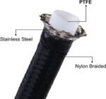 6AN Flexible PTFE Transmission Cooler Hose Lines Fitting - Image 4