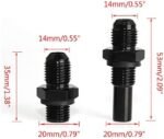 6 AN x 1/4NPS Transmission Oil Cooler Adapter Fittings For GM 1997-2007 4L80E (Pack Of 2) - Image 3