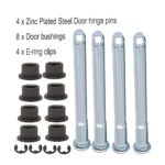 ⁦GSTP Door Hinge Pins and Bushing Kit 2 Door 4 Pin Fit for 94 - 04 Chevy GMC⁩ - الصورة ⁦8⁩