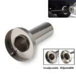 ⁦Universal 3.5" to 4.5" Round Steel Removable Catback Exhaust System Muffler Tip Silencer⁩ - الصورة ⁦6⁩