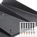 Black Rear Bumper Diffuser Shark ABS 4-Fin Spoiler Lip Splitter For Mazda Miata - Image 6