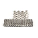 16 Pcs Stainless Exhaust Manifold Stud Nuts kit for Ford 4.6 & 5.4 Liter V8 2 Manifolds