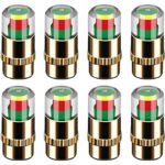 ⁦3-Color Tire Pressure Alert Caps⁩ - الصورة ⁦8⁩