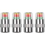 ⁦3-Color Tire Pressure Alert Caps⁩ - الصورة ⁦9⁩