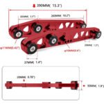 ⁦Rear Lower Control Arm Subframe Brace Tie Bar Kit For 92-95 Honda Civic EG⁩ - الصورة ⁦8⁩