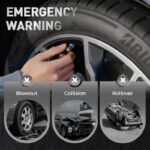 ⁦3-Color Tire Pressure Alert Caps⁩ - الصورة ⁦4⁩
