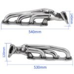 ⁦Stainless Steel headers for Toyota Tundra Sequoia 2000-2004 UCK 4.7L V8 2UZ-FE⁩ - الصورة ⁦2⁩