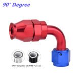 ⁦2PCS AN4/AN6/AN8/AN10/AN12 PTFE Hose End Fitting Adapter for PTFE Hose Line Only⁩ - الصورة ⁦11⁩