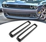 ⁦2PCS Front Grill Grille Insert Cover Trim for Dodge Challenger 2015-2023 Accessories⁩ - الصورة ⁦4⁩