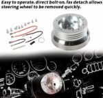 ⁦GSTP 5 & 6 Hole Billet Steering Wheel Hub Adapter for GM Chevrolet Models Replacement⁩ - الصورة ⁦4⁩
