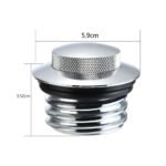 ⁦Vented Flush Mount CNC Fuel Tank Gas Cap Pop up for Harley⁩ - الصورة ⁦4⁩