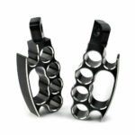 ⁦Black CNC Machined Footpegs for Harley-Davidson Motorcycles⁩ - الصورة ⁦3⁩