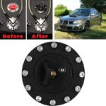 ⁦Black Fire-Resistant Gas Tank Filler Cap 150mm with Air Vent - Compatible with Honda CBR, CB Series⁩ - الصورة ⁦5⁩