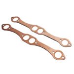 ⁦For SB Chevy 327 305 350 Reusable SBC Oval Port Copper Header Exhaust Gaskets⁩ - الصورة ⁦4⁩