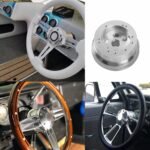 ⁦GSTP 5 & 6 Hole Billet Steering Wheel Hub Adapter for GM Chevrolet Models Replacement⁩ - الصورة ⁦5⁩