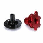 ⁦Universal Sports Steering Wheel Quick Release Snap Off Boss Kit Hub Adapter Red⁩ - الصورة ⁦3⁩