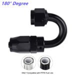 ⁦2PCS AN4/AN6/AN8/AN10/AN12 PTFE Hose End Fitting Adapter for PTFE Hose Line Only⁩ - الصورة ⁦6⁩
