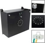 ⁦20 Gallon Aluminum Race Drift Fuel Cell cap Tank Level Sender Black⁩ - الصورة ⁦6⁩