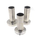 ⁦Universal 3.5" to 4.5" Round Steel Removable Catback Exhaust System Muffler Tip Silencer⁩ - الصورة ⁦8⁩