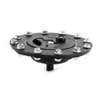 ⁦Black Fire-Resistant Gas Tank Filler Cap 150mm with Air Vent - Compatible with Honda CBR, CB Series⁩ - الصورة ⁦7⁩