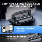 360° Rotating Foldable Phone Holder - Universal Compatibility with Anti-Slip Base for Desk. Car & Travel Use