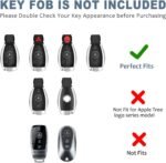 T-carbon Real Carbon Fiber Key Fob Cover Compatible with Mercedes Benz - Image 3