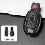 ⁦T-carbon Carbon Fiber Key Fob Cover Fits for Benz A B C E S G M V Class⁩ - الصورة ⁦8⁩