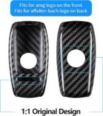 T-carbon Real Carbon Fiber Key Fob Cover Compatible with Mercedes Benz. - Image 6