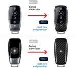 T-carbon Real Carbon Fiber Key Fob Cover Compatible with Mercedes Benz. - Image 5