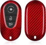 T-carbon Real Carbon Fiber Key Fob Cover Compatible with Mercedes Benz - Image 7
