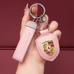 Genuine Leather Porsche Keychain - Image 7