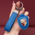 Genuine Leather Porsche Keychain - Image 11